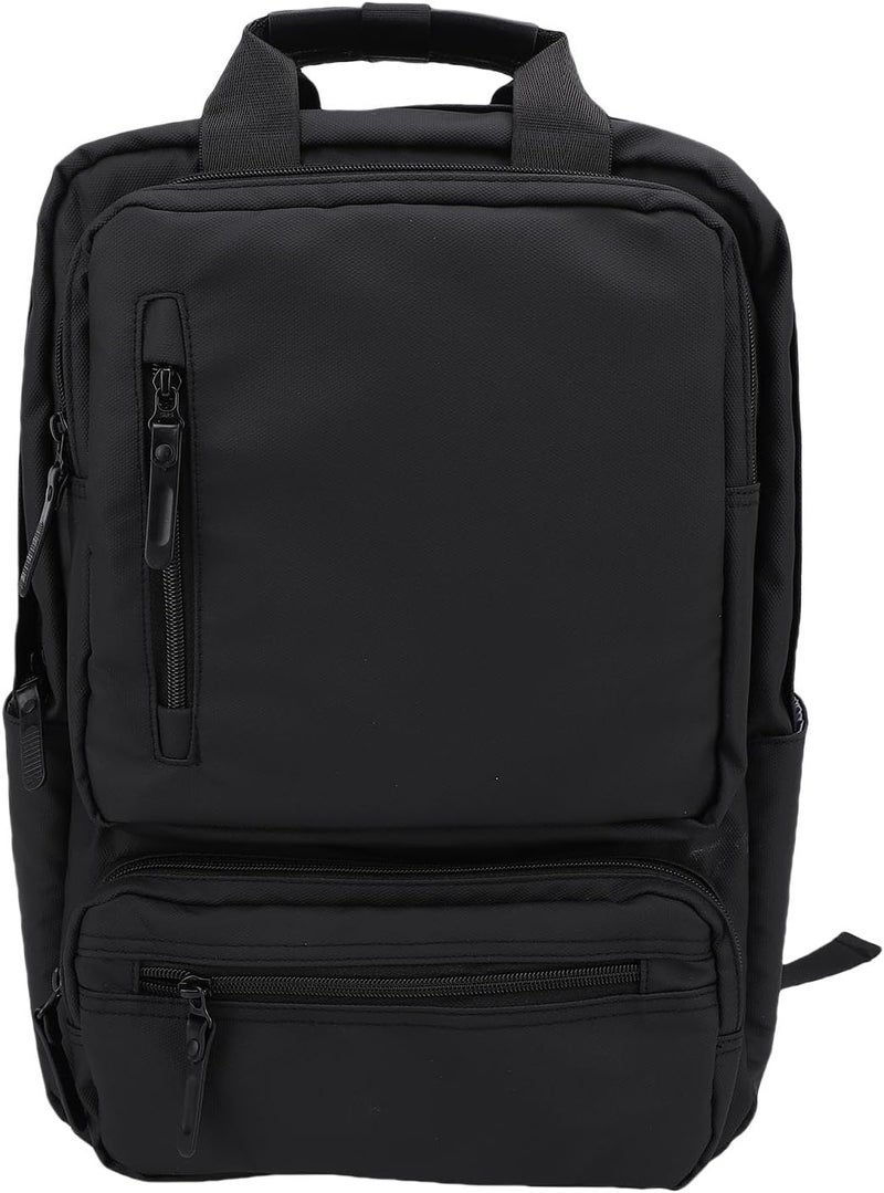 Luocute Water Proof Laptop Backpack, 15.6 Inch Computer Bag with Luggage Strap, for Men Women Travel Business College Work Black - Image 1