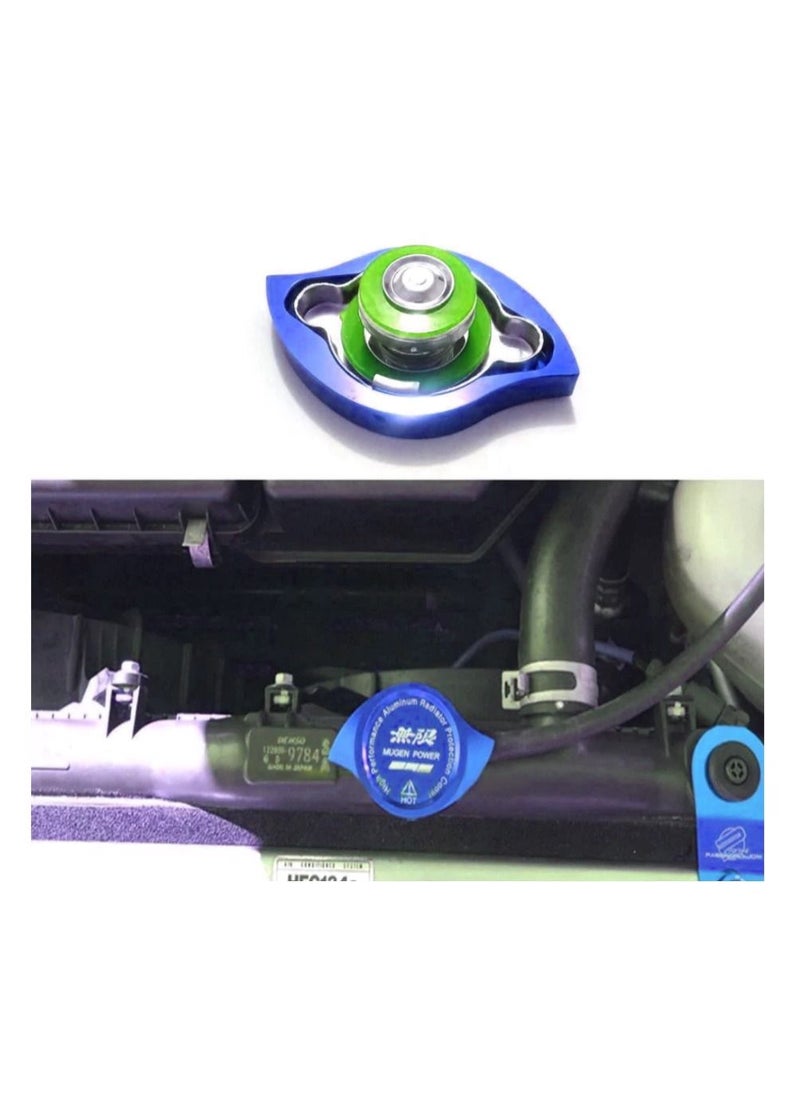 Generic Mugen Power Radiator Cap Cover Fit For Honda - Blue  - Image 3
