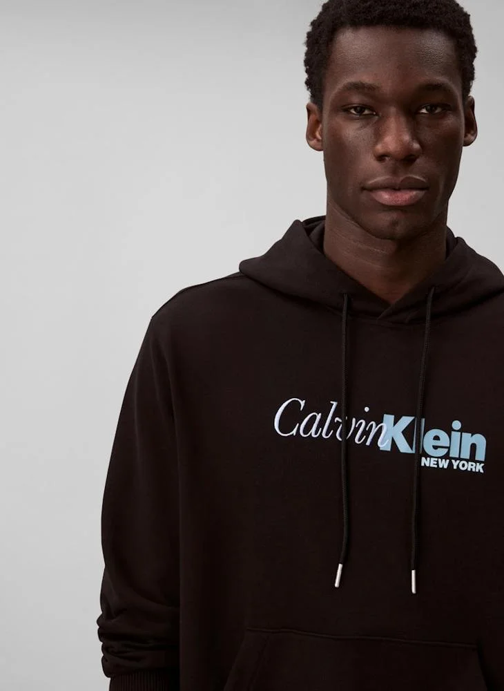 CALVIN KLEIN Long Sleeve Logo Graphic Hoodie