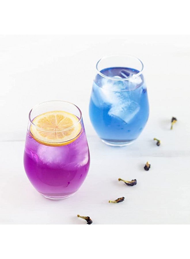 HUNCHAI HUNCHAI Butterfly pea Flowers Whole 500 g. Dried Herb 100% for Blue & Purple Drinks and Food Coloring  - Image 3