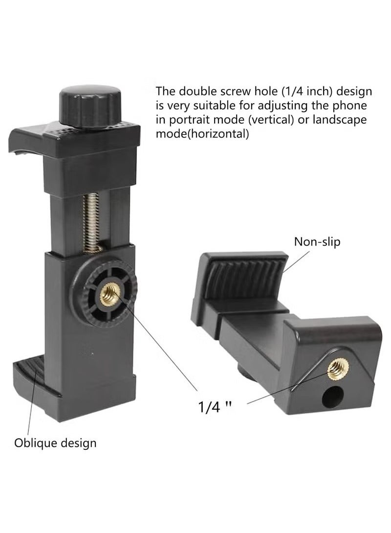 Head Mounted Mobile Phone Mount First Person View Live Shooting Bracket Head Mount Strap Compatible with iPhone Smartphones 4 inch to 7 inch and Action Camera GoPro - Image 4