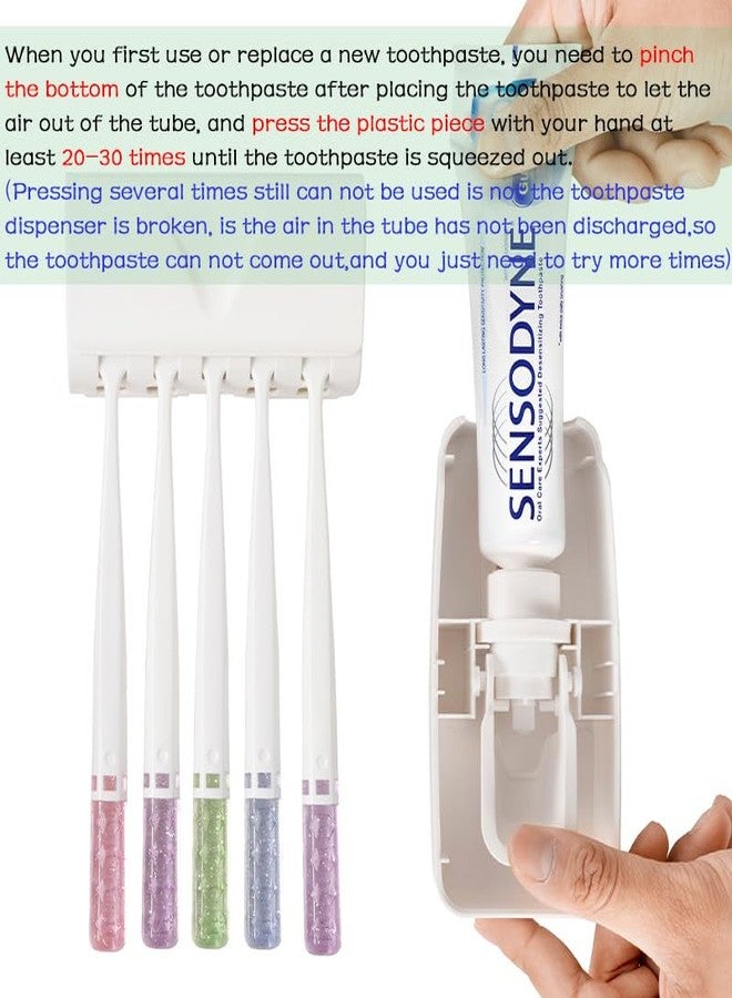 RIDGEPOLE Toothbrush Holder and Toothpaste Dispenser Set, Automatic Toothpaste Squeezer Dispenser, Dispenser Toothpaste Squeezer Kit, Wall Mounted Bathroom Accessories (Black) - Image 3
