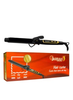 Gjarrah Gjarrah Professional 25mm Hair Curler - Gold/Black Clipless Styling Tool  - Image 1