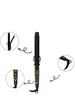 Gjarrah Gjarrah Professional 25mm Hair Curler - Gold/Black Clipless Styling Tool  - Image 5