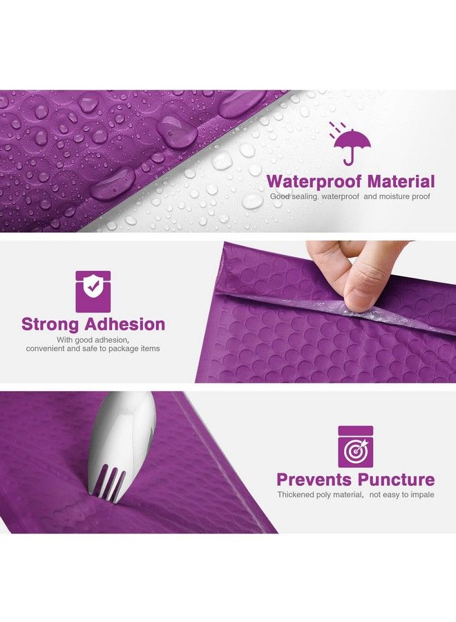 Metronic 6X10 Inch Bubble Mailers 100 Pack Violet Bubble Mailers Waterproof Padded Envelopes Selfseal Cushioning For Shippingsmall Itemsjewelry Makeup Suppliespackaging Bulk0 - Image 4