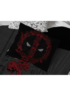 Jay Franco Jay Franco Marvel Deadpool King Size Comforter Set - 7 Piece Bedding includes Sheet Set and Pillow Covers - Gray and Red Super Soft Cozy Bedding  - Image 5