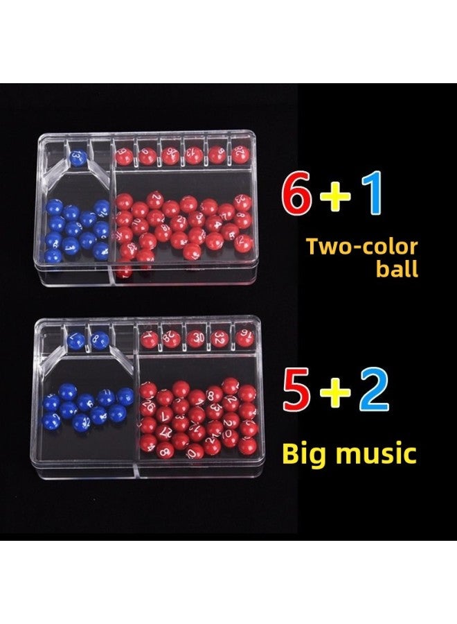 Two-color Ball Lottery Hand-cranked Number Selector Big Lotto Seven-star Welfare Simulation Lottery Machine Number Selector 