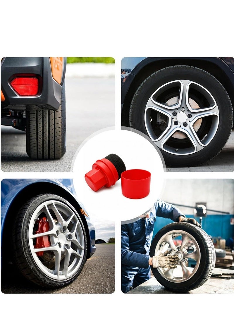 SAFI WAX Foam Applicator Pad with Storage Cap, Tire Dressing Applicator, Car Wax Polish Sponge, Tyre Shine Applicator, Auto Detailing Foam Pad, Leather Polish Applicator, Reusable Foam Sponge for Car, Bike & Home Care - Image 5