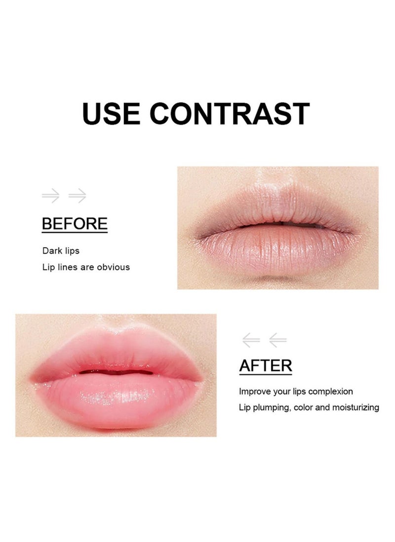 ibcccndc Plump Lip Balm Moisturizing Lip Plumper Fuller Lip Maximizer Makeup Lipsticks Tinted Lip Balm Lip Gloss Reduce Fine Lines Long-Lasting Volumizing Lipstick 03  - Image 5