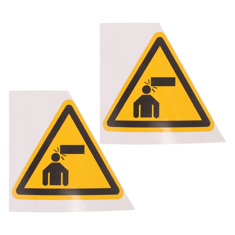 2pcs Watch Your Warning Stickers Watch Your Collision Caution Signs Adhesive Warning Decals - Image 4