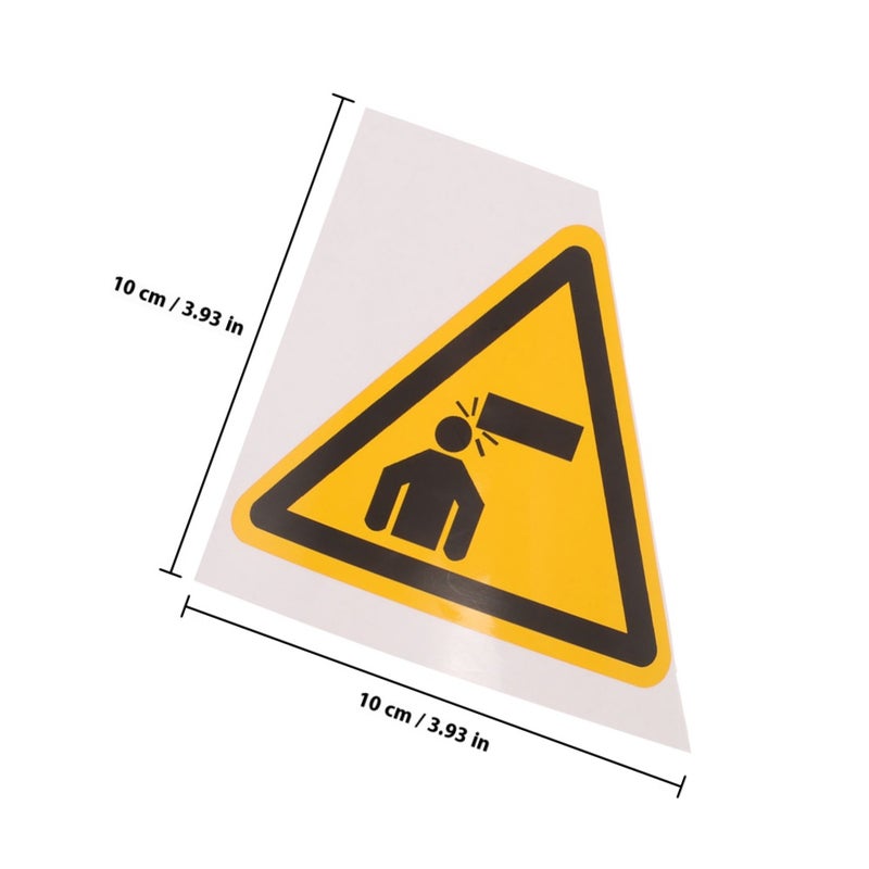 2pcs Watch Your Warning Stickers Watch Your Collision Caution Signs Adhesive Warning Decals - Image 2