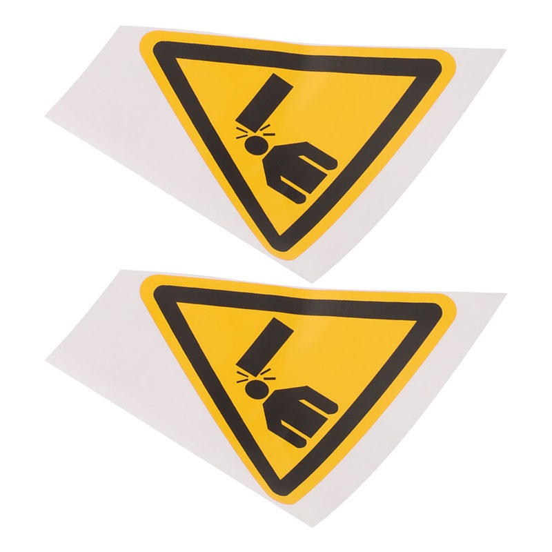 2pcs Watch Your Warning Stickers Watch Your Collision Caution Signs Adhesive Warning Decals - Image 1
