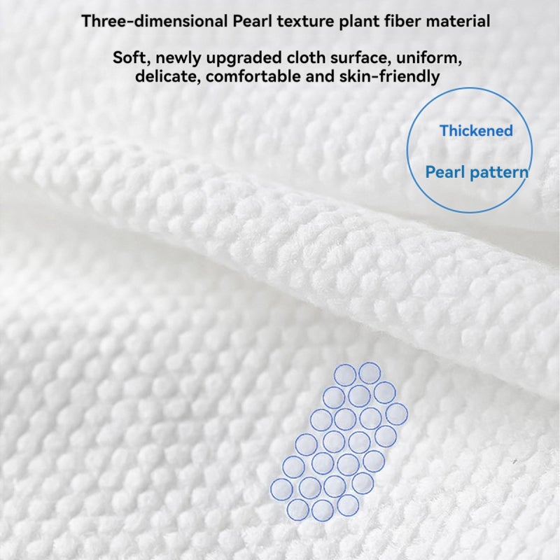 Disposable Bath Towel 140x70 Cm Plant Fiber Soft Skin-Friendly Absorbent - Quick Drying Portable Hygienic Reusable Towel for Travel Gym Outdoor - Image 5