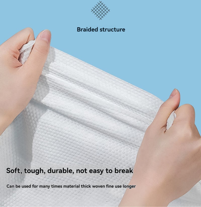 Disposable Bath Towel 140x70 Cm Plant Fiber Soft Skin-Friendly Absorbent - Quick Drying Portable Hygienic Reusable Towel for Travel Gym Outdoor - Image 3