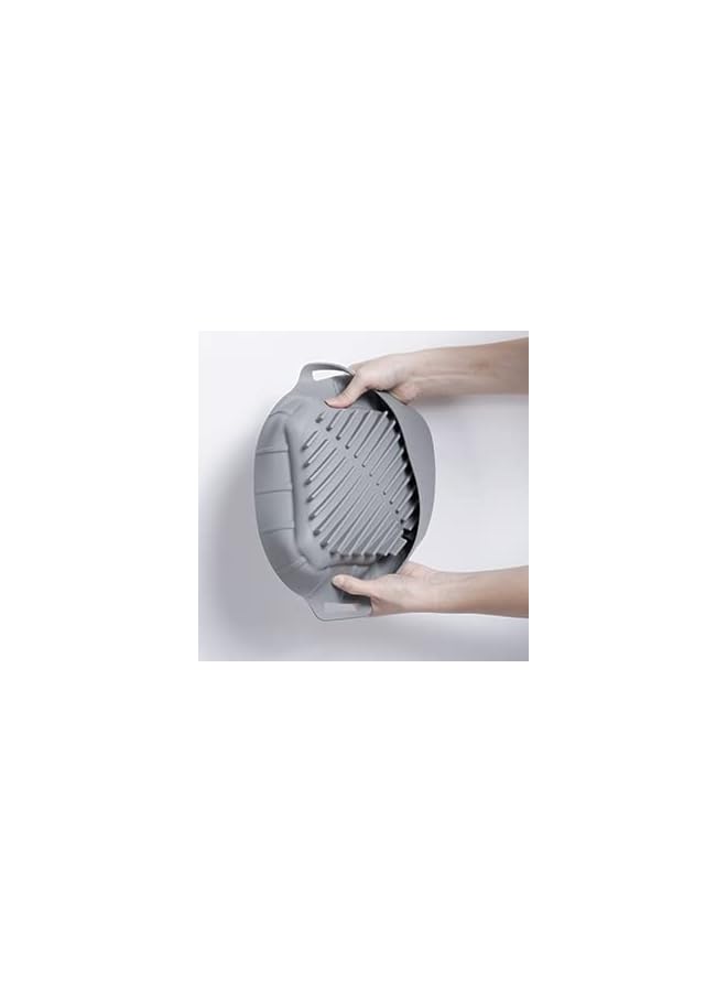 PROMASS Fryer Silicone Pot,Air Fryer Accessories with Two Oven Gloves,Replacement for Air Fryer Paper Liners,Reusable Silicone Air Fryer Pot,Dishwasher Safe - Image 4