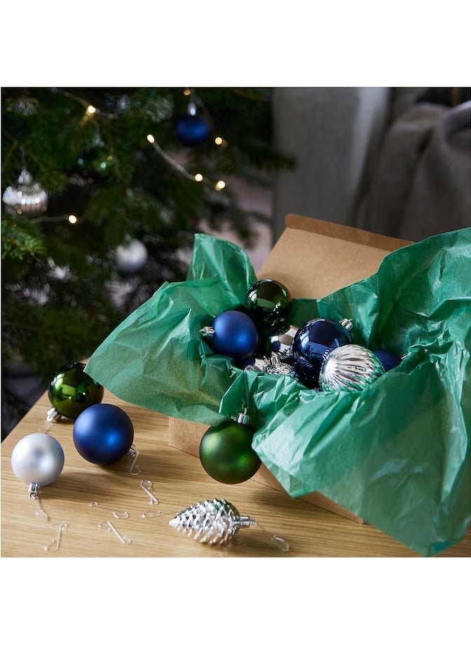 Generic VINTERFINT Decoration bauble, set of 32, blue/mixed colours  - Image 2