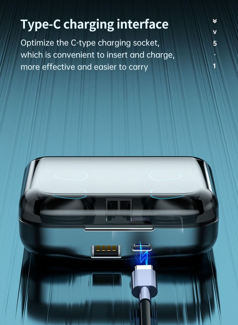 Two-person Wireless Couple Headphones With Charging Case