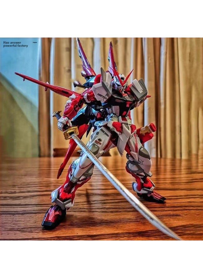 null - Gundam HG Destiny Attacks Free Unicorn Red Heresy Assembled Model Toy Hand-made Mecha Boy-Color:1 Gunpla Soul Stand-single Assembly Model-free Stickers - Image 1