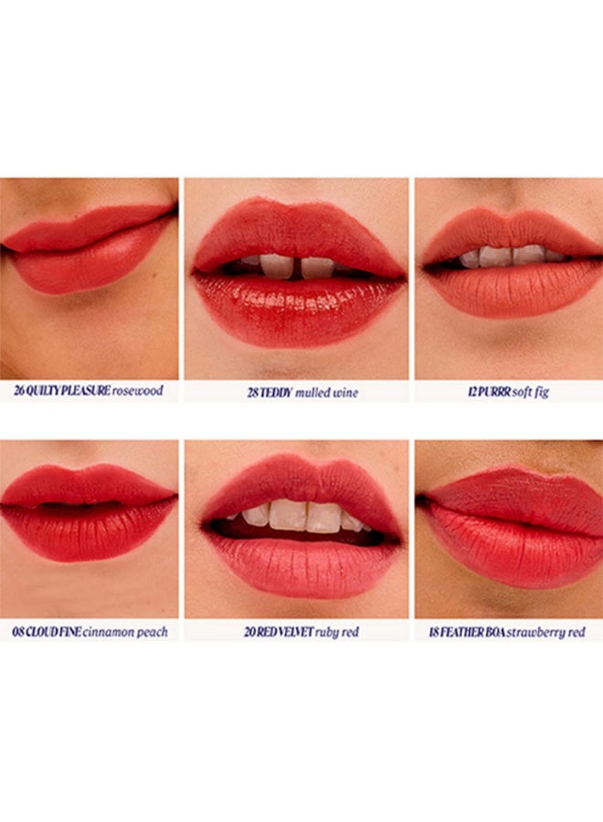 Benefit Plushtint Moisturizing Matte Lip Tint #20 Red Velvet (Ruby Red), 0.2 Ounce - Image 4