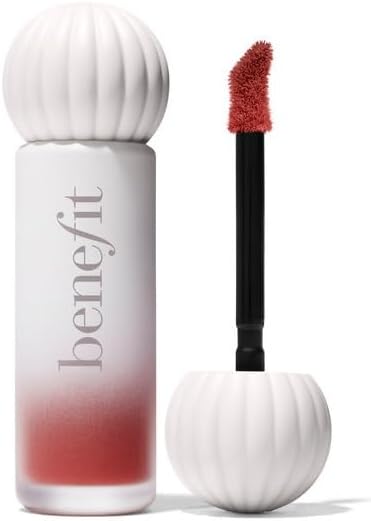 Benefit Plushtint Moisturizing Matte Lip Tint #20 Red Velvet (Ruby Red), 0.2 Ounce - Image 1