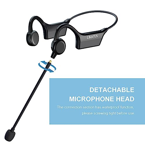 KIMAFUN 2.4G Fitness Headset Wireless Microphone, IP67 Waterproof Sweatproof Microphone for Water Aerobics, Swimming Coach, Fitness Instructor, Yoga, Spinning, Training, Teaching, Speakers, GWP91 - Image 5