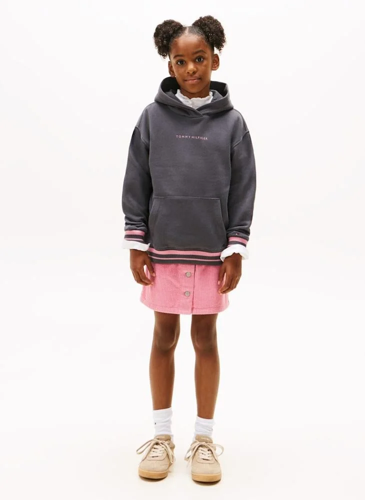 Tommy Hilfiger Grey Kids Logo Hoodie for Women | Best Price UAE