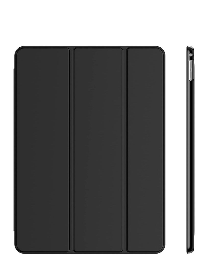 Generic - Smart Case For iPad 9th Generation 10.2 (2021) Model A2603 and A2604 With Pincel Holder Leather Magnetic Stand Cover Black - Image 1