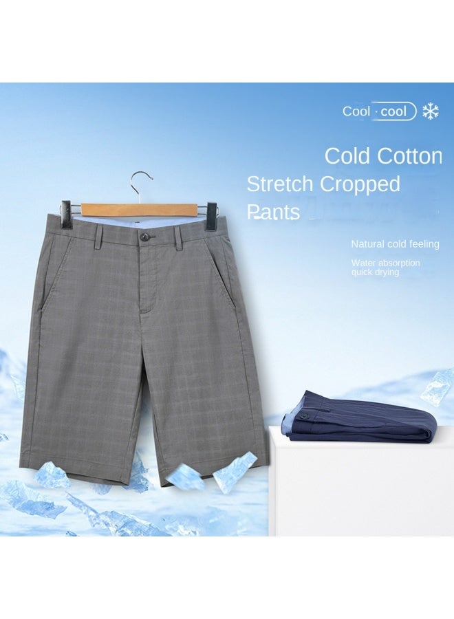 Septwolves Cool And Breathable】summer Men's Casual Versatile Straight-leg Pants Simple Men's Shorts - Image 3