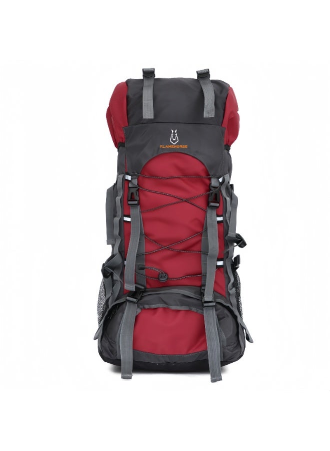 FLAMEHORSE New 60L Backpack Outdoor Backpack Men and Women Mountaineering Bag Rainproof Backpack - Image 1