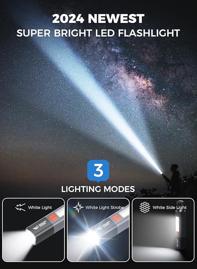 Camping Light Multifunctional flashlight that integrates Torch light rechargeable camping light  reading light  flashlight  - Image 2