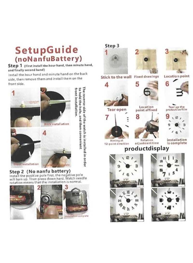 FFD Modern Luminous Wall Clock Stickers for a Serene Living Room - Image 5