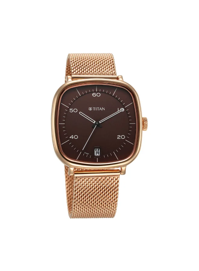 تيتان Men's Stainless Steel Analog Watch 1885WM01 - 43 mm