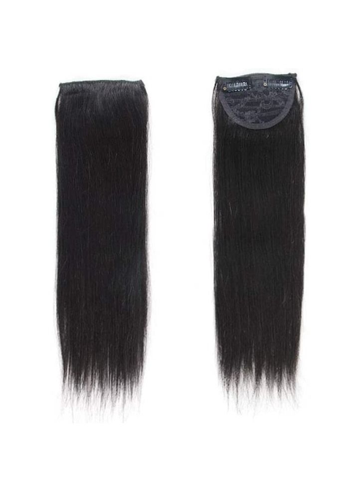 Estelle Nature HAIR Clip-in Double Drawn Short Straight Invisible Hair pieces for Thinning Hair ,Adding Hair Volume Nature Black - Image 2