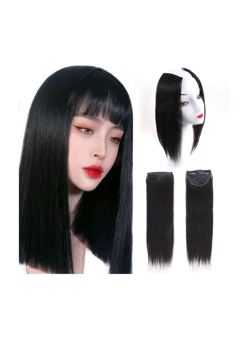 Estelle Nature HAIR Clip-in Double Drawn Short Straight Invisible Hair pieces for Thinning Hair ,Adding Hair Volume Nature Black - Image 1