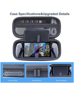 XICEN Portable Carrying Case for PlayStation Portal Shockproof Handheld Storage Box with Screen Saver Design Compatible with PlayStation 5 Portal  - Image 3