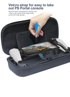 XICEN Portable Carrying Case for PlayStation Portal Shockproof Handheld Storage Box with Screen Saver Design Compatible with PlayStation 5 Portal  - Image 4