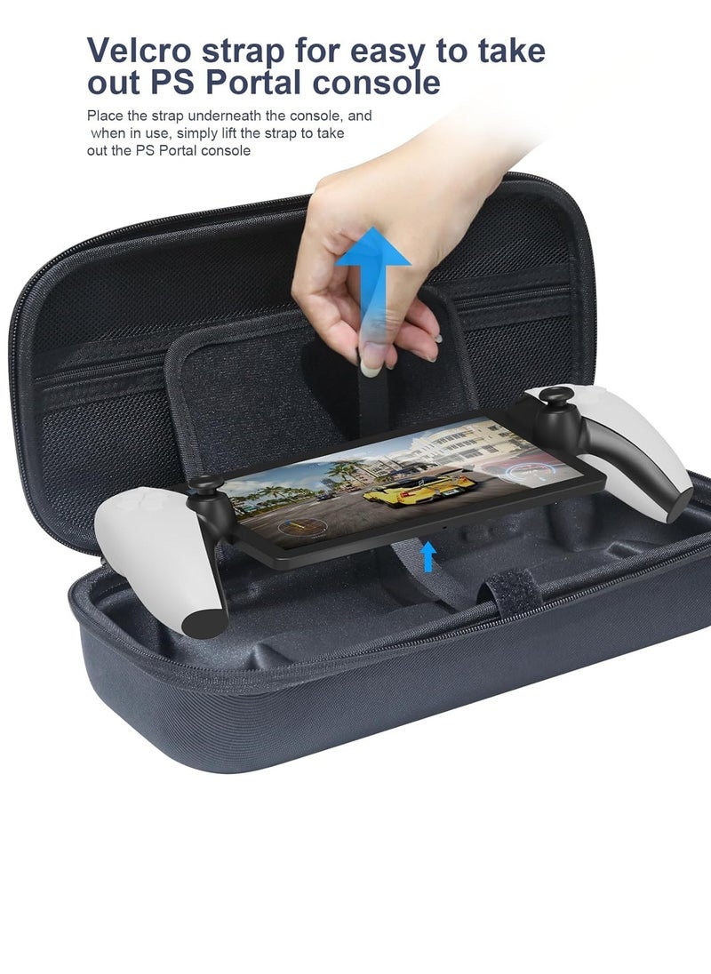 XICEN - Portable Carrying Case for PlayStation Portal Shockproof Handheld Storage Box with Screen Saver Design Compatible with PlayStation 5 Portal - Image 1