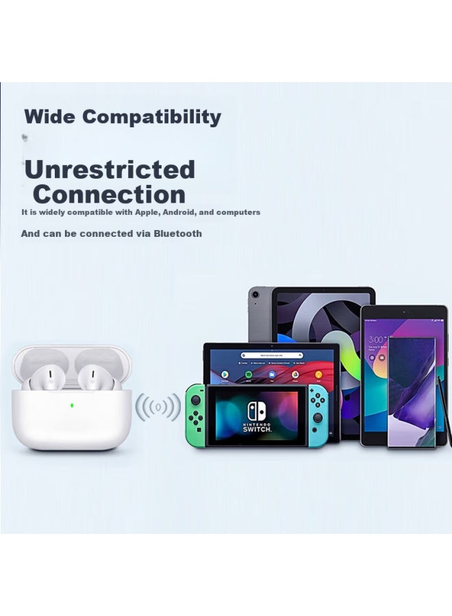 Yomo [2025 New Top Configuration] Wireless Bluetooth Earphones, Ultra-long Battery Life Of 40 Hours, Compatible With Apple, Huawei, Xiaomi, Oppo Phones, Avatar50 White - Image 2