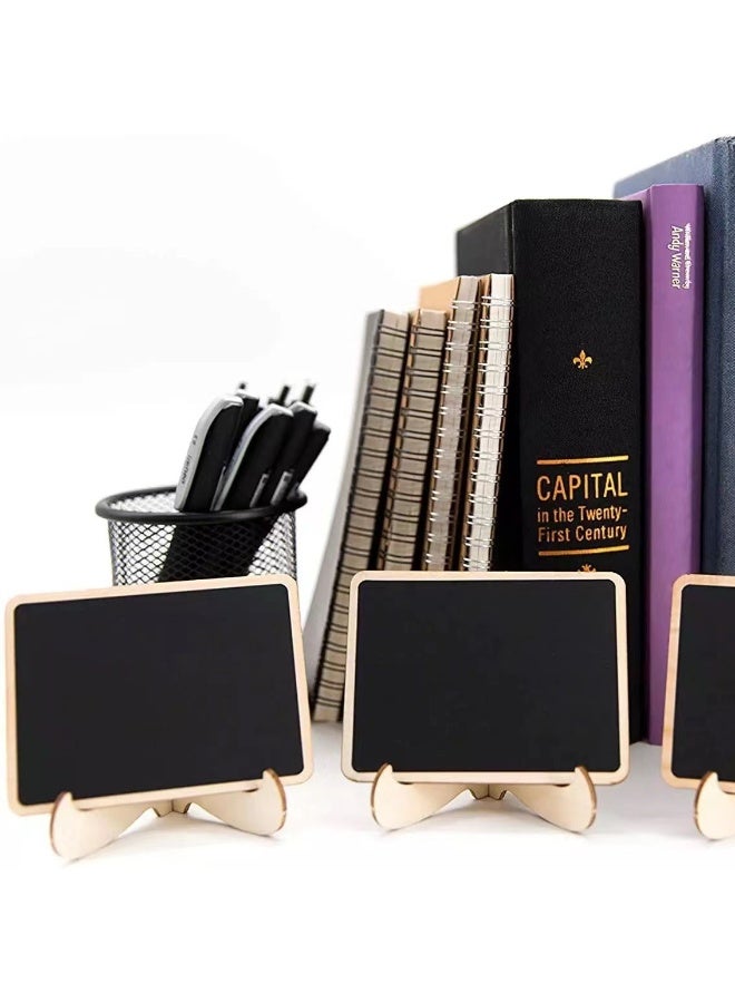Mini Chalkboard Signs, 20 Pack Framed Small Chalk Board Food Labels with Easel Stand for Party Buffet or Wedding Celebration, Wooden Blackboard as Place Cards for Table Setting or Numbers - Image 4