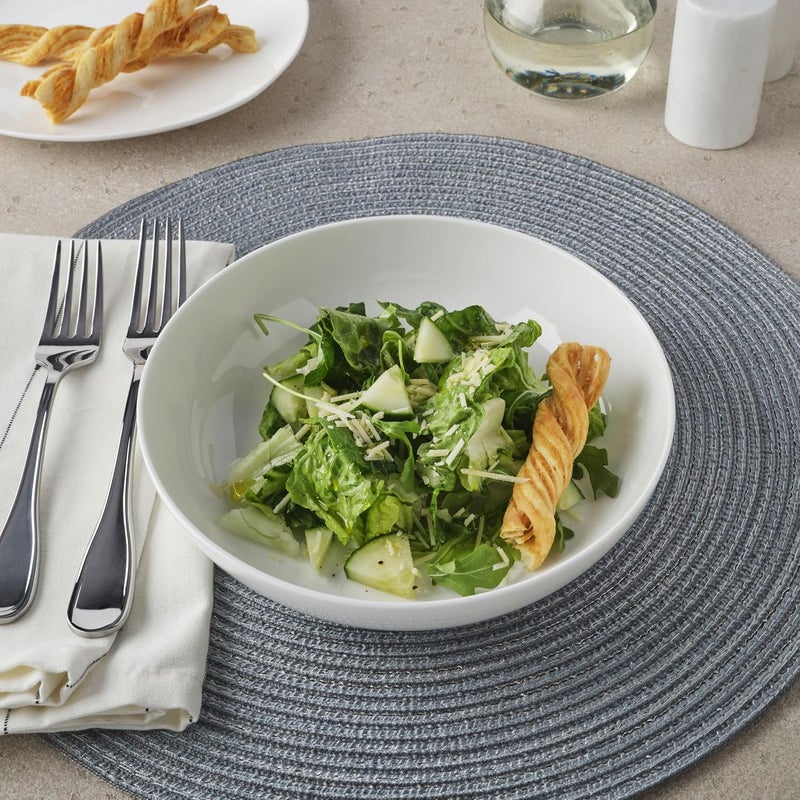 Everyday White by Fitz and Floyd Nevaeh Pasta Bowl Set of 4 - Image 5