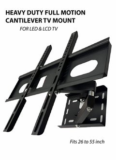 Heavy Duty Full Motion Cantilever TV Mount Model SH-815 Fits 26-55 Inch LED & LCD TVs Adjustable Swivel 180° Tilt +8°/-5° VESA Compatibility 200x200mm to 400x400mm Durable Steel Construction Load Capacity 25kg Black Powder-Coated Finish Compact Design 3.05kg - pzsku/Z7AC4B20ECA31FA4F2D2DZ/45/_/1740134435/a0adcdc8-d5c8-45c0-aade-acbe9f9fd4d5