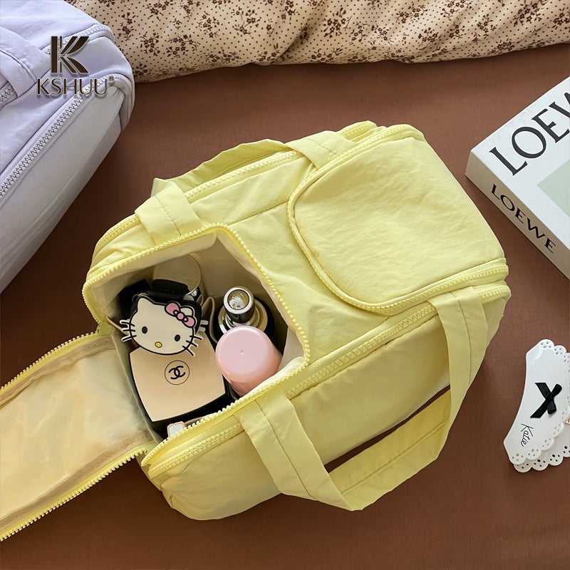 Fashionable Cosmetic Bag, Portable, Large Capacity, Double Opening, Travel Toiletry Bag - Image 4