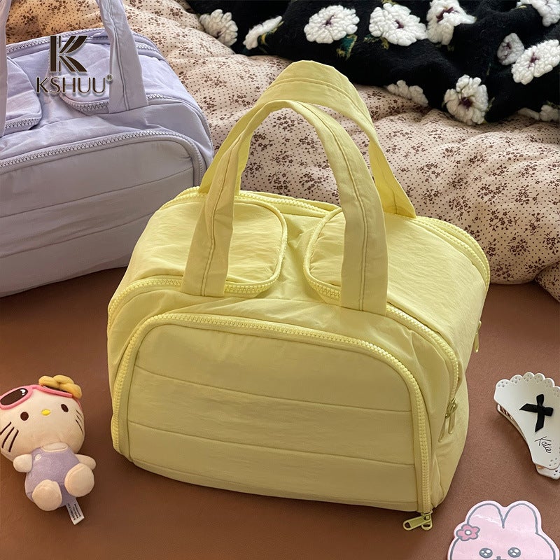 Fashionable Cosmetic Bag, Portable, Large Capacity, Double Opening, Travel Toiletry Bag - Image 2