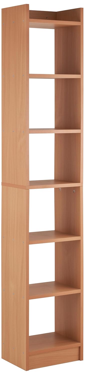 Brand - Solimo Solimo 6 Layer Engineered Wood Bookshelf Multipurpose Home Decor Storage Rack Showcase Organizer for Living Room Kitchen Bedroom Office Brown - Image 4