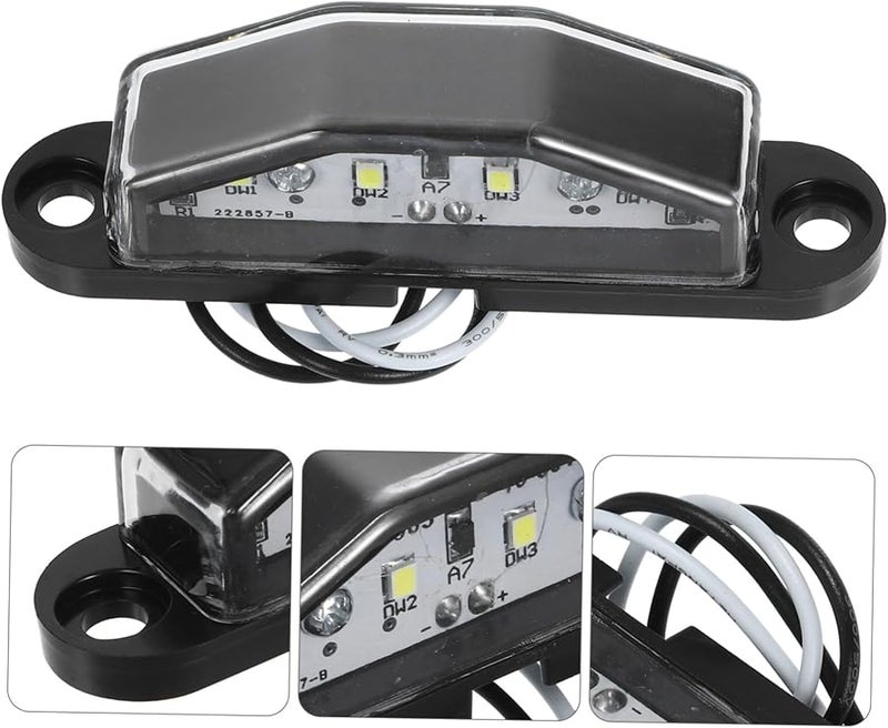 LED Plastic License Plate Light High Brightness Low Power Consumption Easy Install Durable Truck Trailer Lamp - Image 2