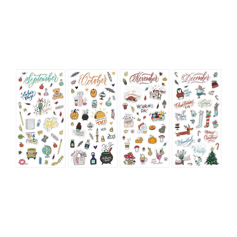 Blue Sky Holidays & Seasons 1200+ Sticker Pack, Planner and Calendar Pack, 4.49â€ x 9.06â€, Full Color, 24 Sheets - Image 5