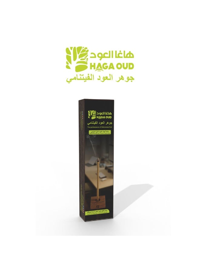 Haga Oud Vietnam Agarwood Incense Sticks SOY1s – 16cm (6mm) – Pack of 5 (48 Sticks Total) - Image 1