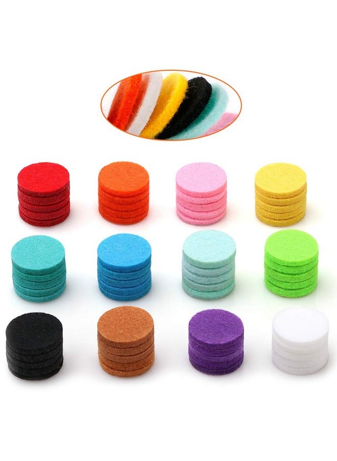 Maromalife - 60 Pcs Essential Oil Refill Pads 0.67 Inch Felt Pads Aromatherapy Replacement Pads For Diffuser Necklace Diffuser Bracelet Car Diffuser Vent Clip Multicolored - Image 1