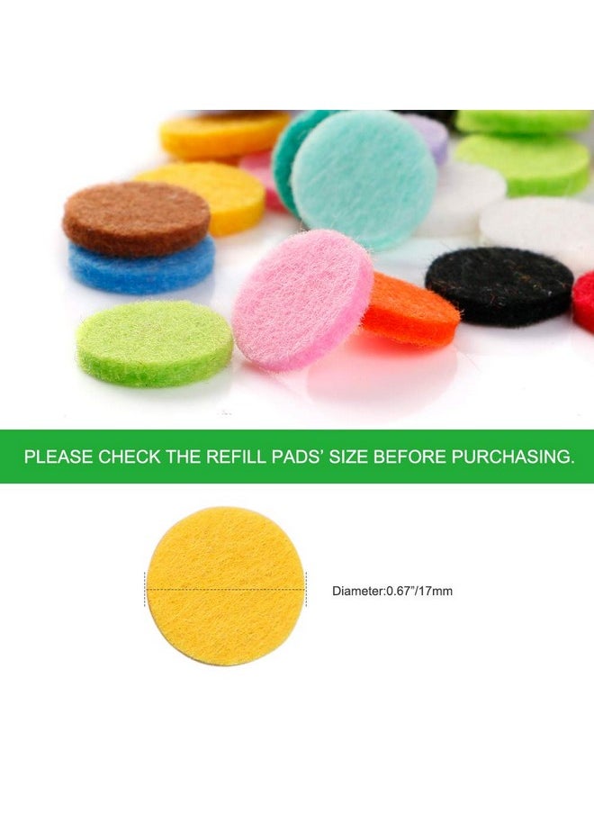 Maromalife - 60 Pcs Essential Oil Refill Pads 0.67 Inch Felt Pads Aromatherapy Replacement Pads For Diffuser Necklace Diffuser Bracelet Car Diffuser Vent Clip Multicolored - Image 1