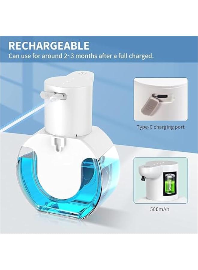 HOOKOR Automatic Foaming Soap Dispenser 15oz/420ml Foaming Hand Sanitizer Touchless Wall Mount with 4levels Adjustable Free Touch Electric Soap Dispenser Rechargeable with Sensor for Bathroom Kitchen - Image 5
